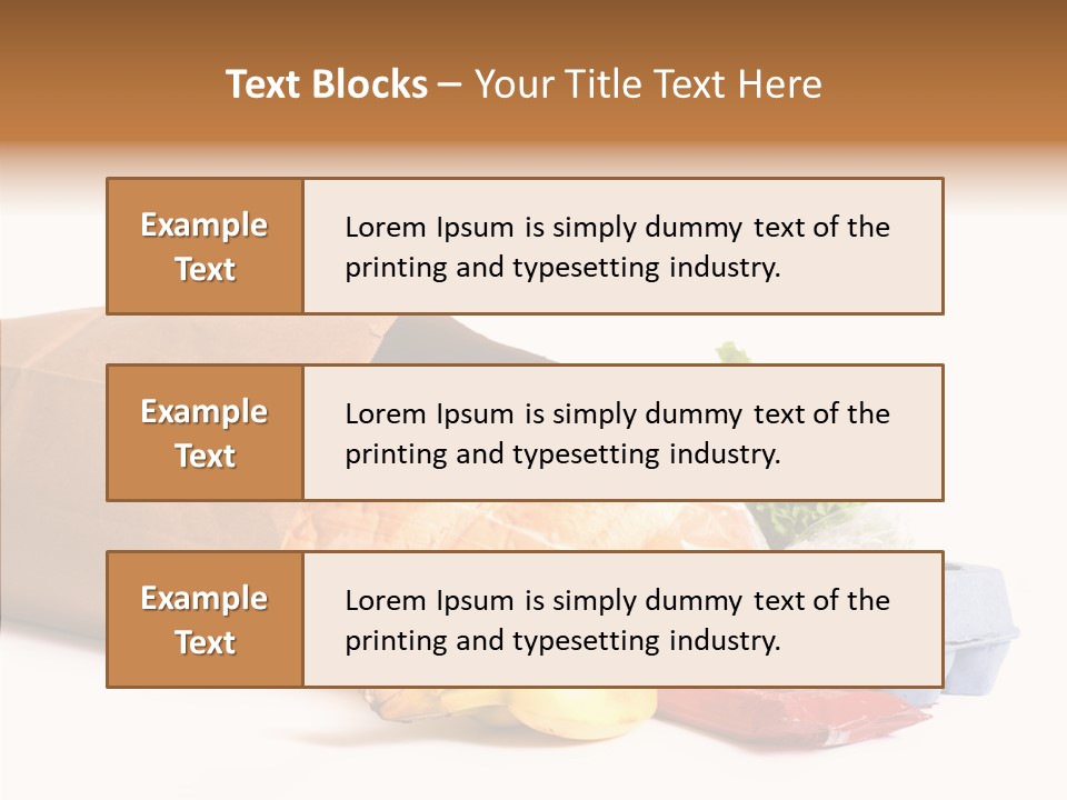 Groceries Bananas Packaging PowerPoint Template
