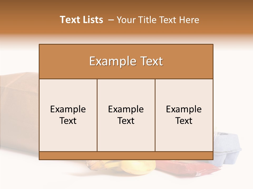 Groceries Bananas Packaging PowerPoint Template