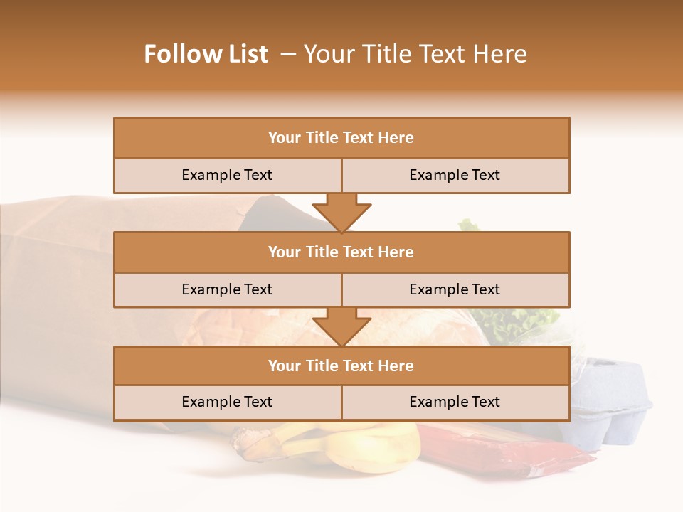 Groceries Bananas Packaging PowerPoint Template