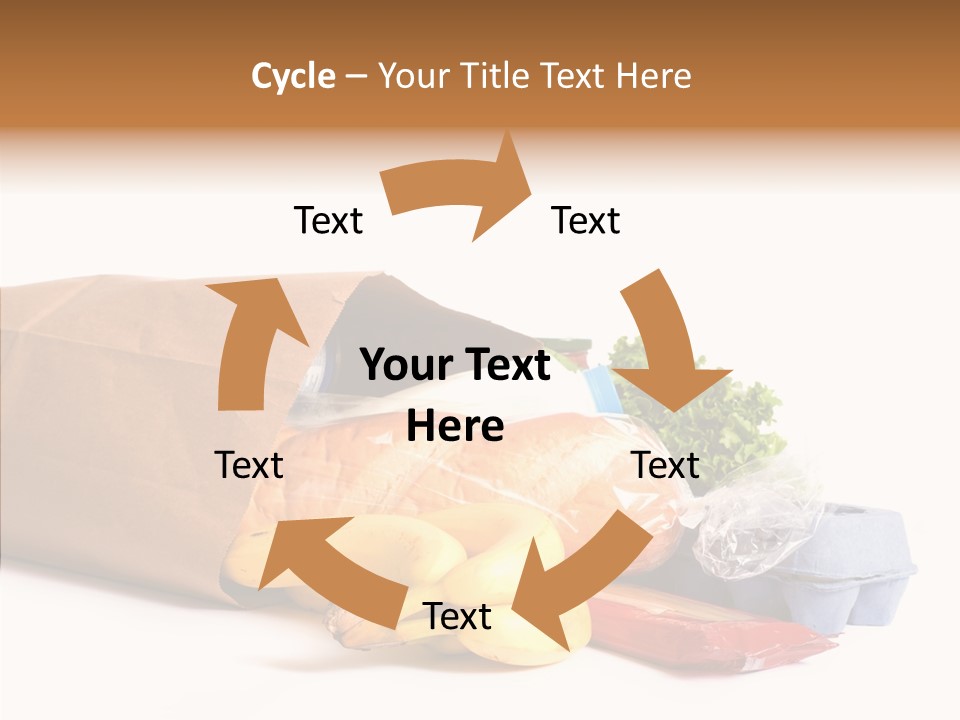 Groceries Bananas Packaging PowerPoint Template