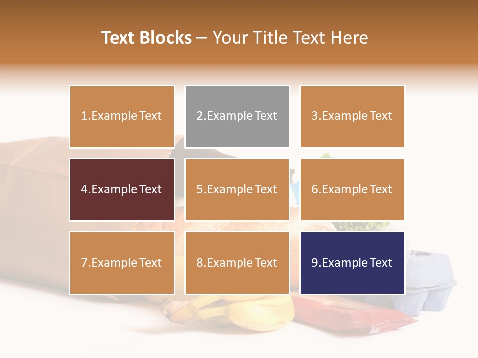 Groceries Bananas Packaging PowerPoint Template