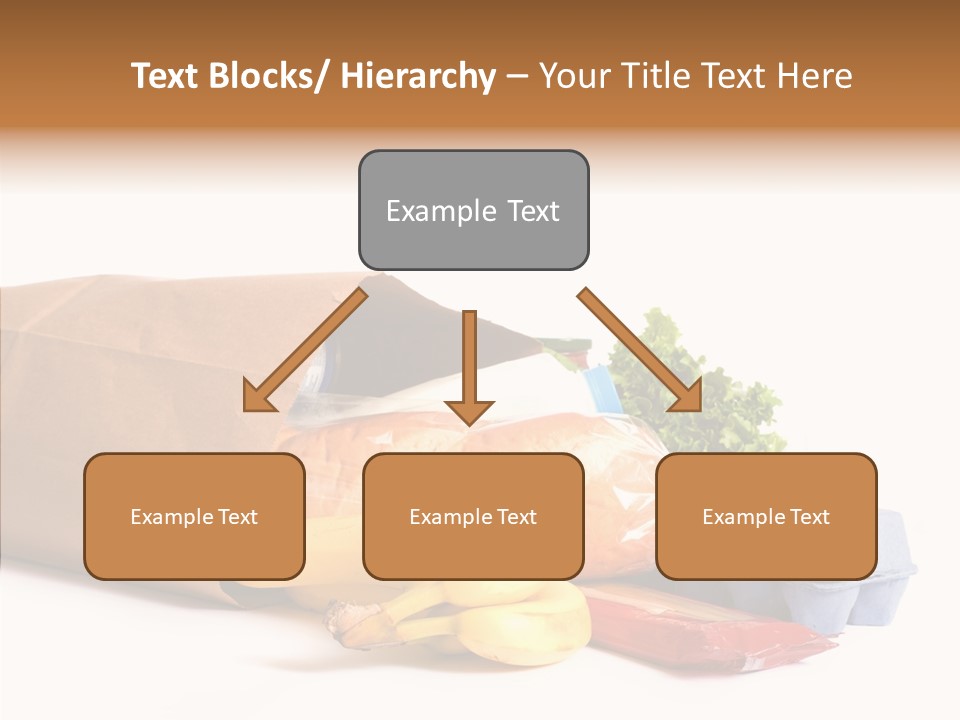 Groceries Bananas Packaging PowerPoint Template