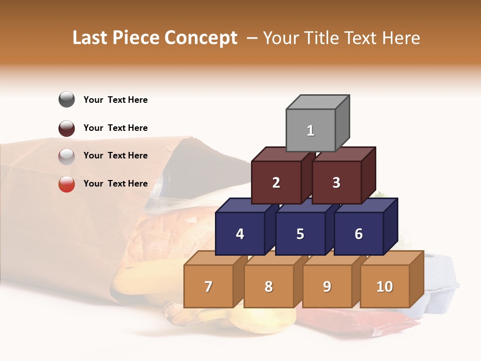 Groceries Bananas Packaging PowerPoint Template