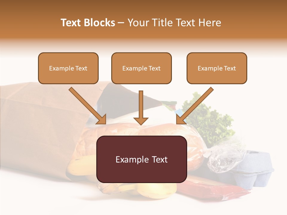 Groceries Bananas Packaging PowerPoint Template