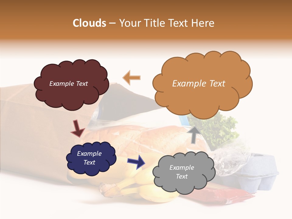 Groceries Bananas Packaging PowerPoint Template