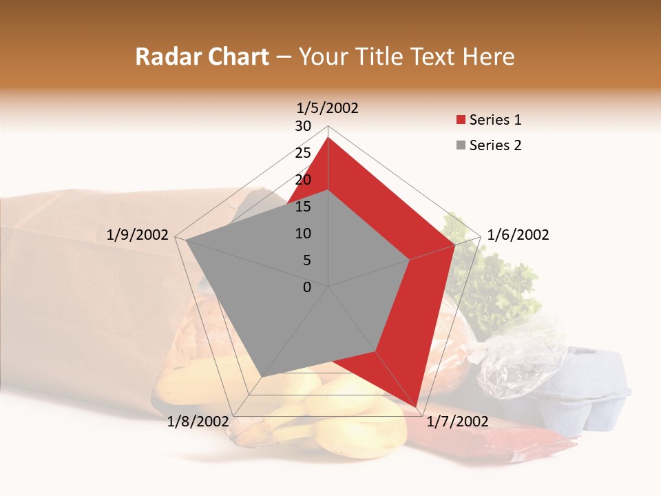 Groceries Bananas Packaging PowerPoint Template