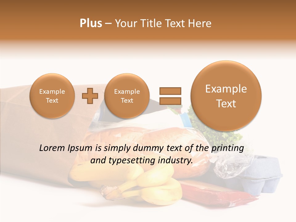 Groceries Bananas Packaging PowerPoint Template