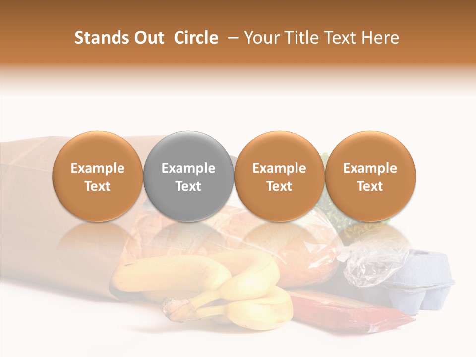 Groceries Bananas Packaging PowerPoint Template