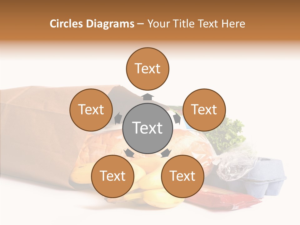 Groceries Bananas Packaging PowerPoint Template