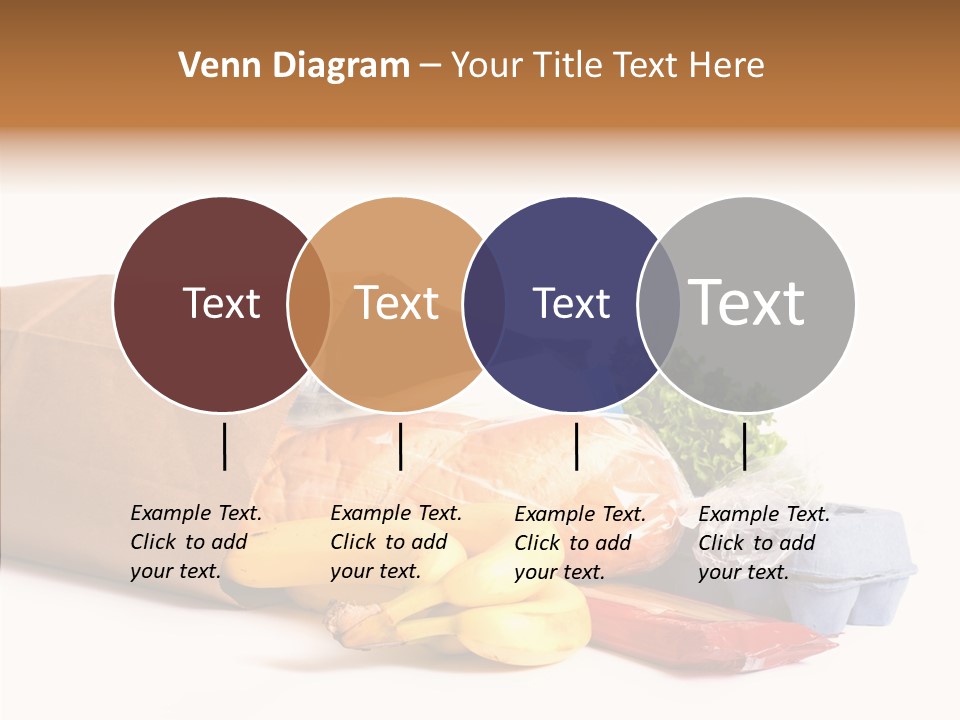 Groceries Bananas Packaging PowerPoint Template