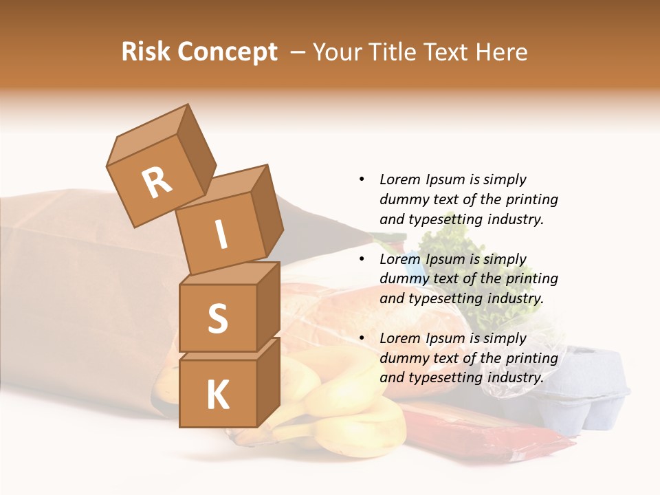 Groceries Bananas Packaging PowerPoint Template