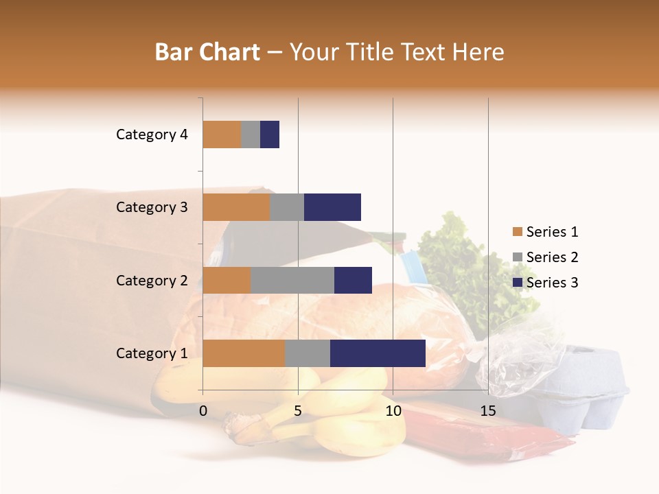 Groceries Bananas Packaging PowerPoint Template