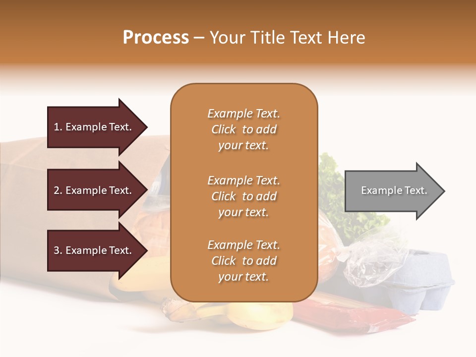 Groceries Bananas Packaging PowerPoint Template