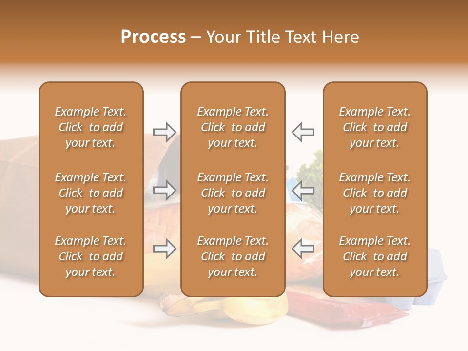 Groceries Bananas Packaging PowerPoint Template