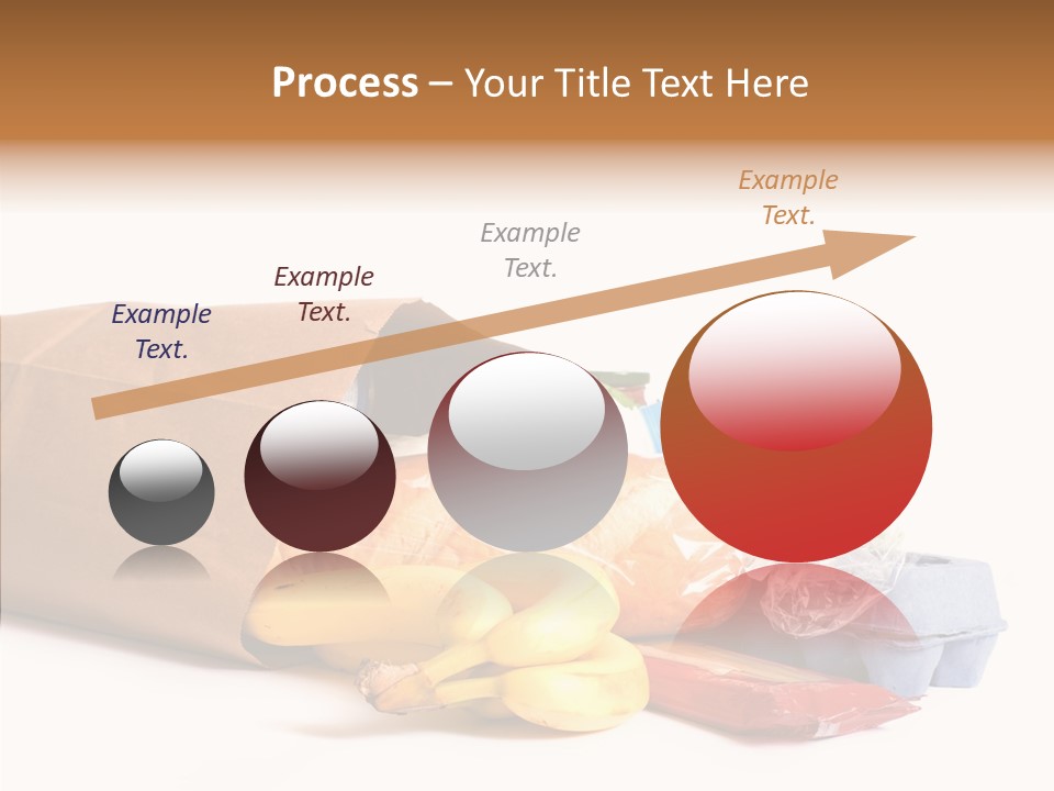 Groceries Bananas Packaging PowerPoint Template