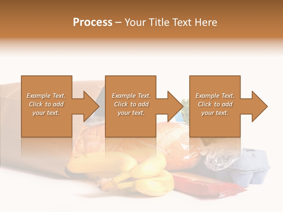 Groceries Bananas Packaging PowerPoint Template