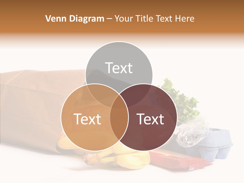 Groceries Bananas Packaging PowerPoint Template