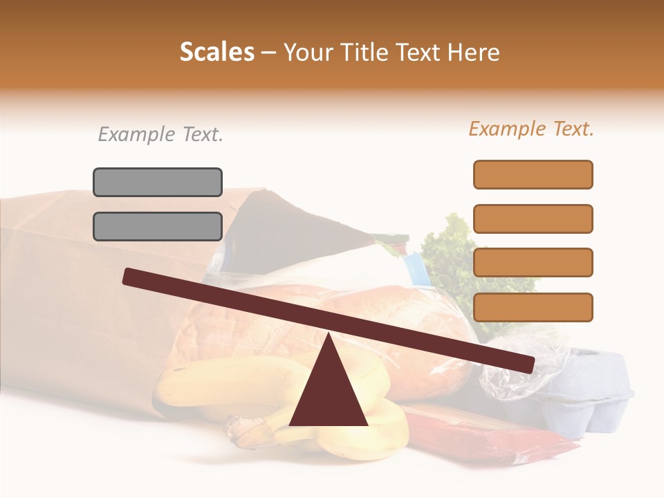 Groceries Bananas Packaging PowerPoint Template