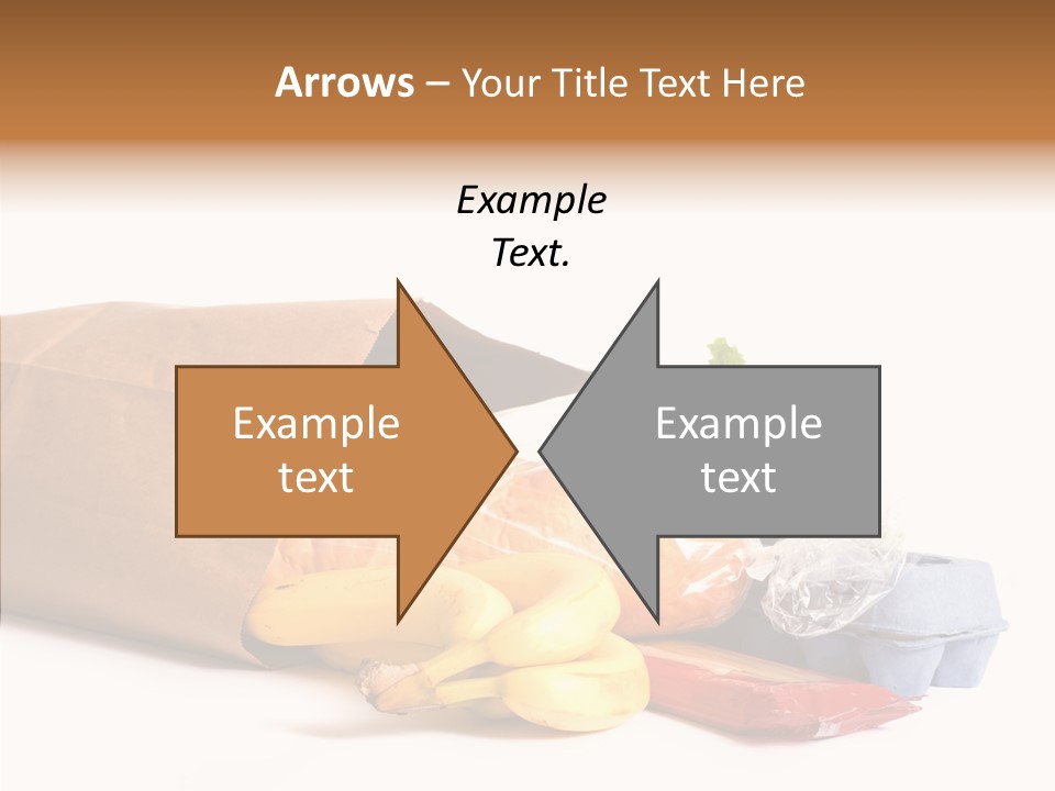 Groceries Bananas Packaging PowerPoint Template