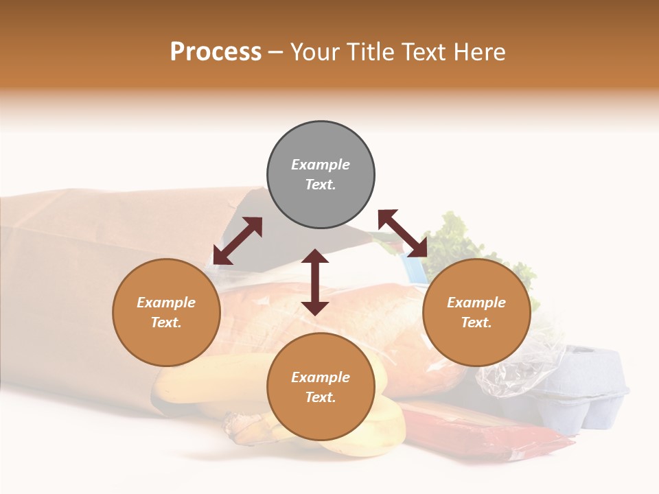 Groceries Bananas Packaging PowerPoint Template