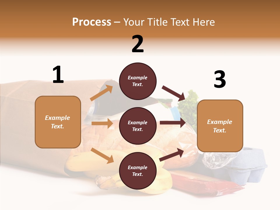 Groceries Bananas Packaging PowerPoint Template