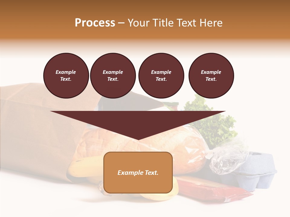 Groceries Bananas Packaging PowerPoint Template