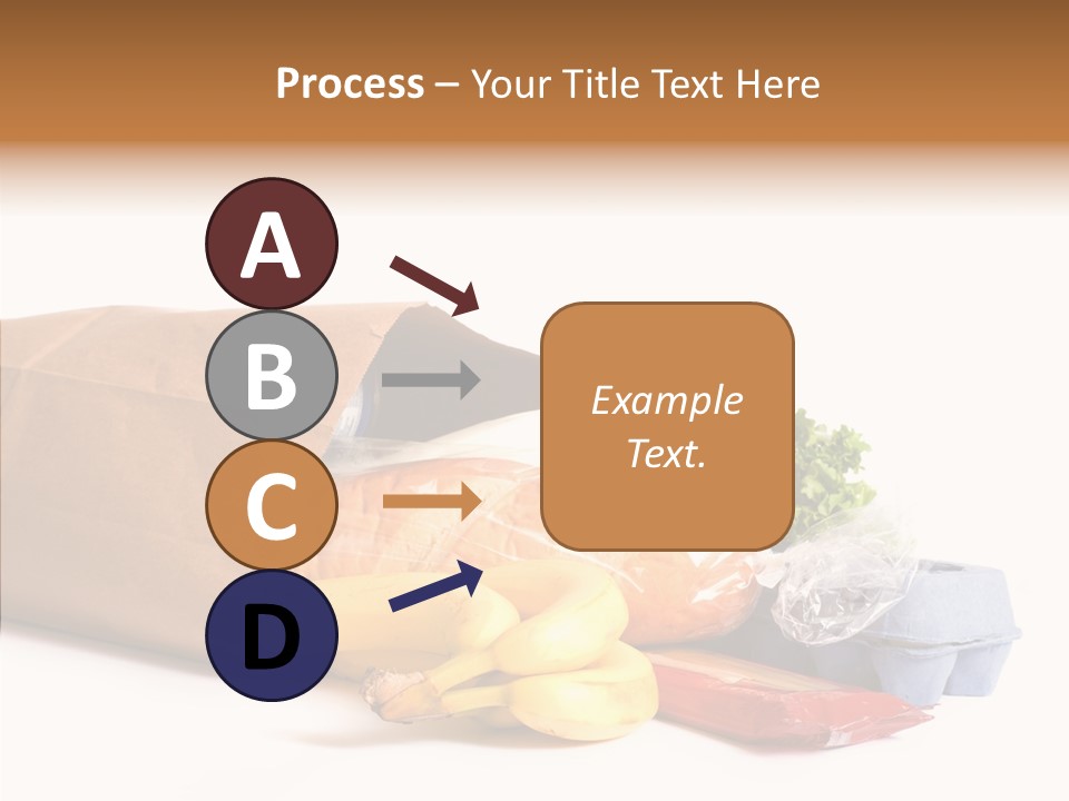 Groceries Bananas Packaging PowerPoint Template