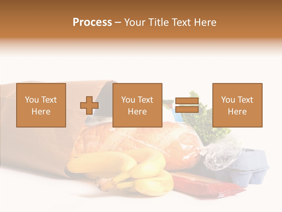Groceries Bananas Packaging PowerPoint Template