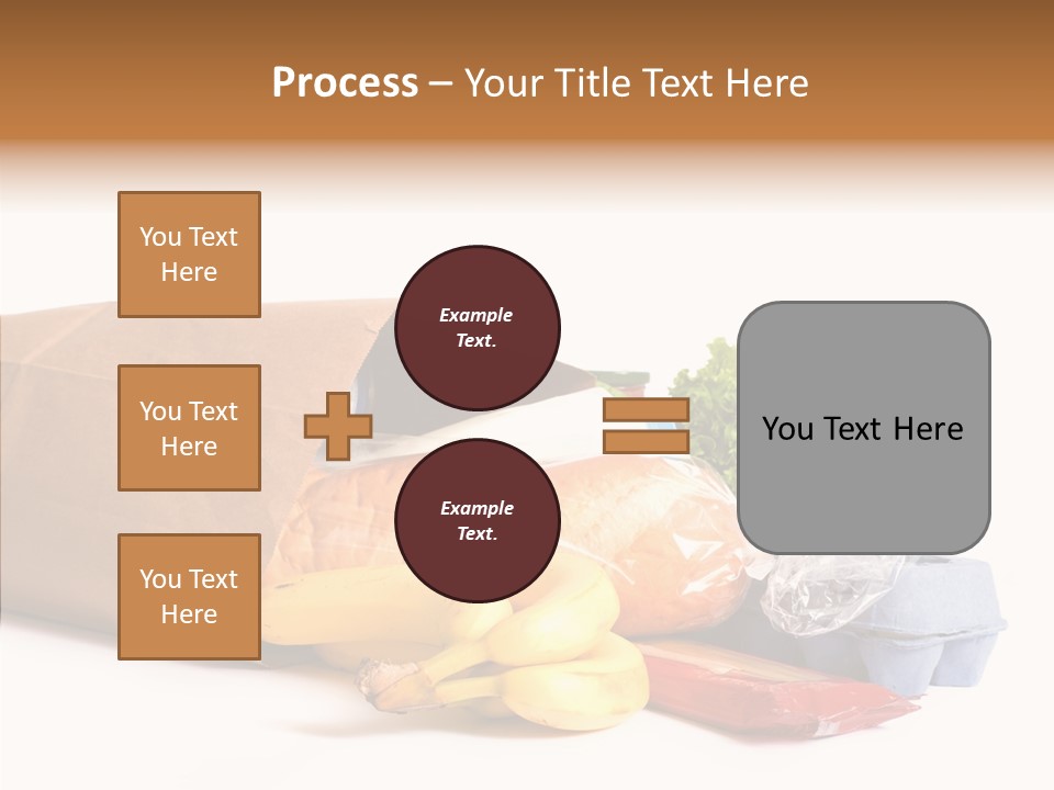 Groceries Bananas Packaging PowerPoint Template