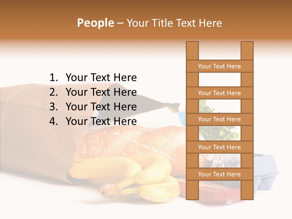 Groceries Bananas Packaging PowerPoint Template