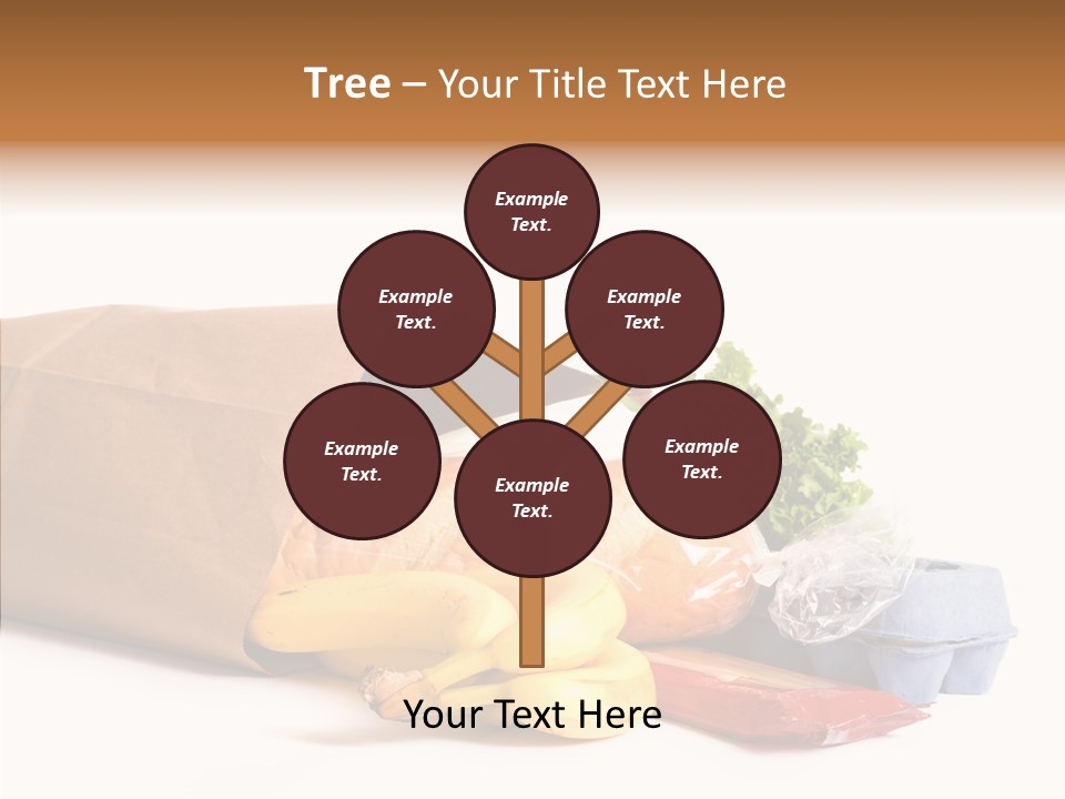 Groceries Bananas Packaging PowerPoint Template