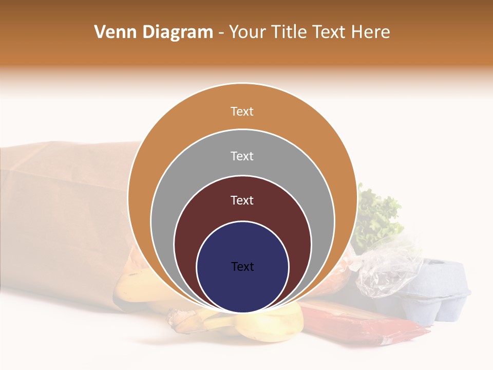 Groceries Bananas Packaging PowerPoint Template
