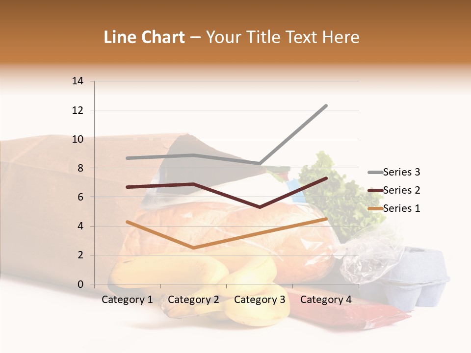 Groceries Bananas Packaging PowerPoint Template