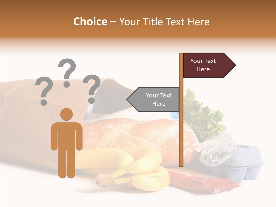 Groceries Bananas Packaging PowerPoint Template