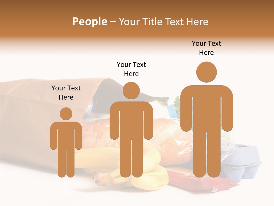 Groceries Bananas Packaging PowerPoint Template