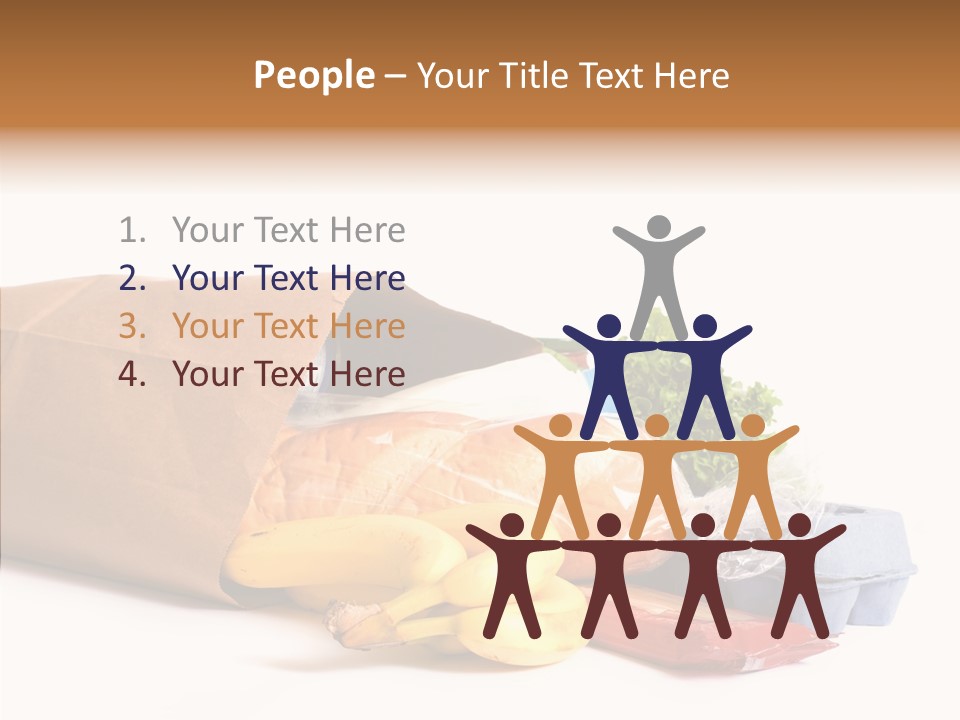 Groceries Bananas Packaging PowerPoint Template