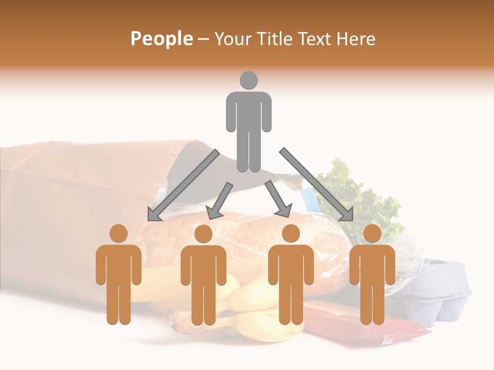 Groceries Bananas Packaging PowerPoint Template