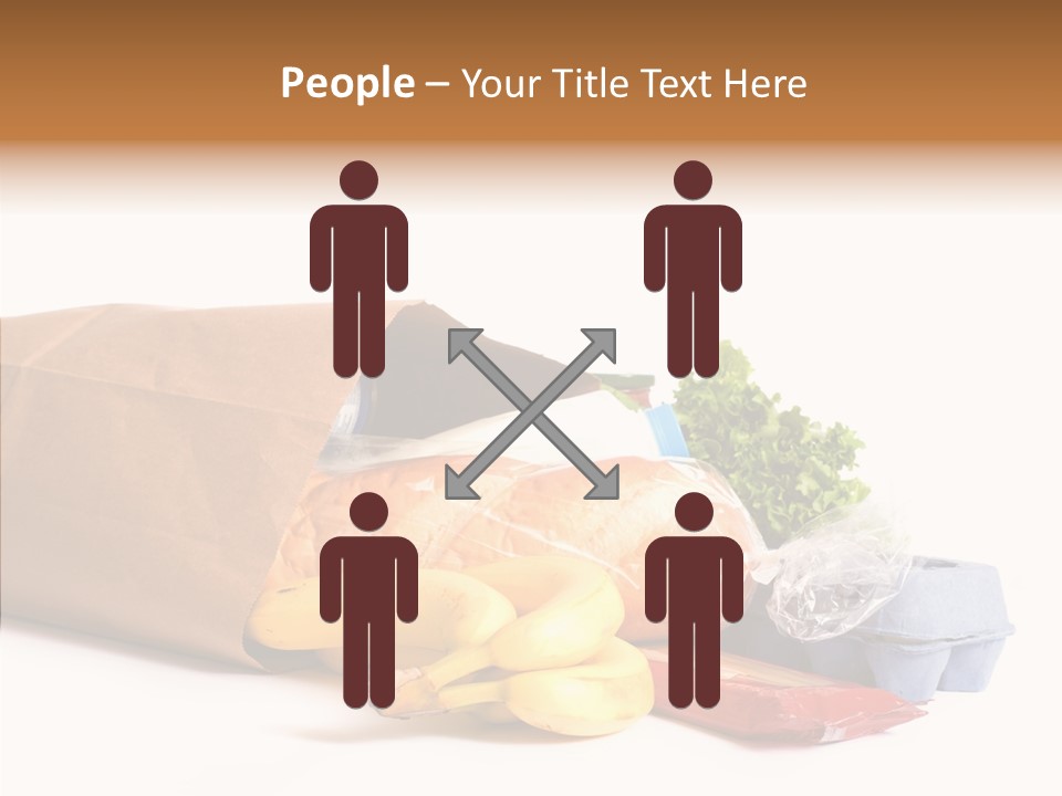 Groceries Bananas Packaging PowerPoint Template