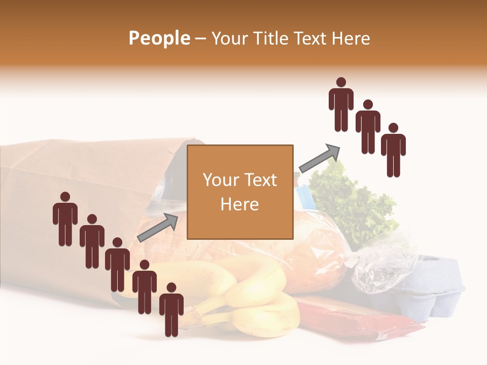 Groceries Bananas Packaging PowerPoint Template