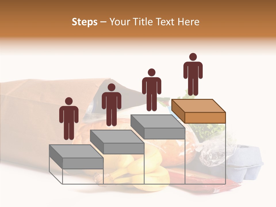 Groceries Bananas Packaging PowerPoint Template