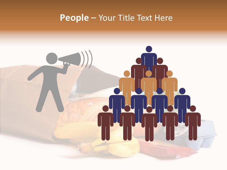 Groceries Bananas Packaging PowerPoint Template