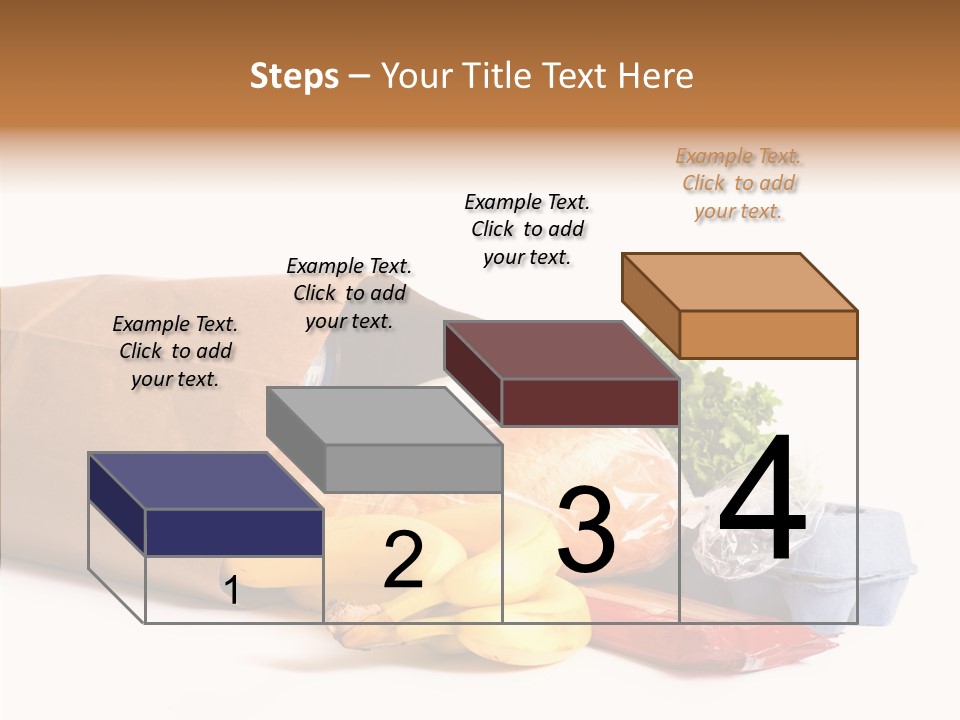 Groceries Bananas Packaging PowerPoint Template