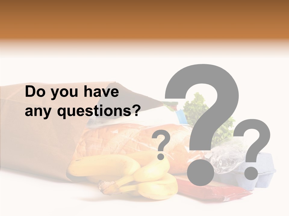 Groceries Bananas Packaging PowerPoint Template