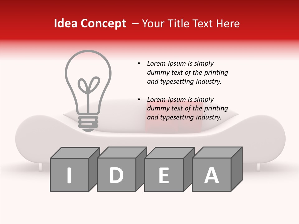 Natural Couch Comfort PowerPoint Template