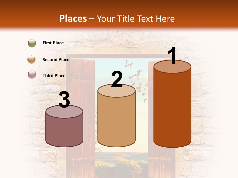 Fence Sky Travel PowerPoint Template