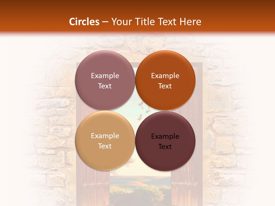 Fence Sky Travel PowerPoint Template