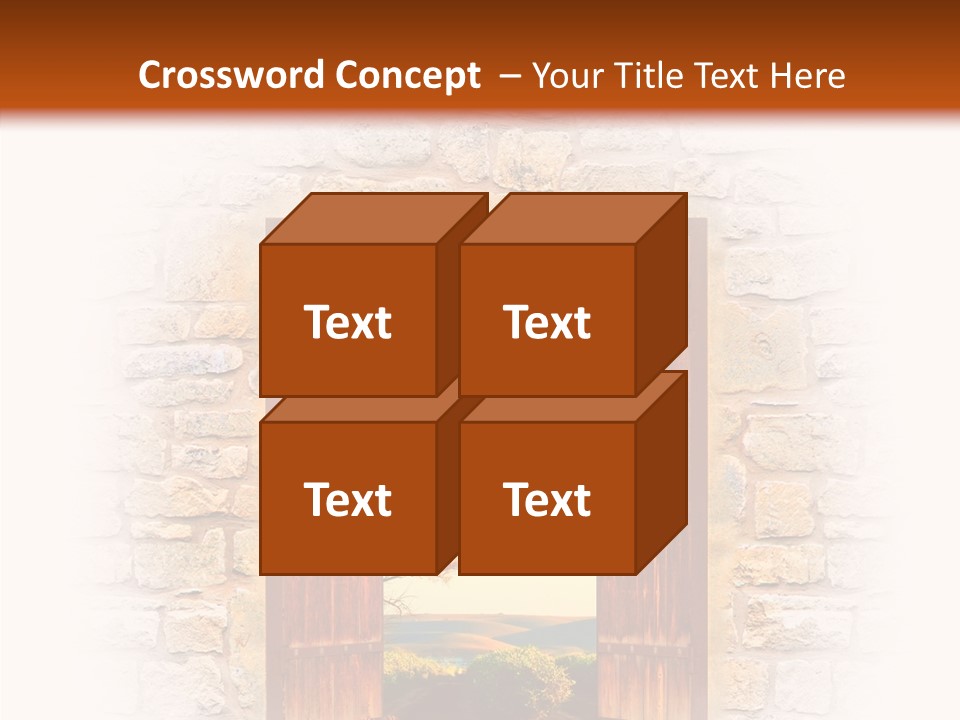 Fence Sky Travel PowerPoint Template