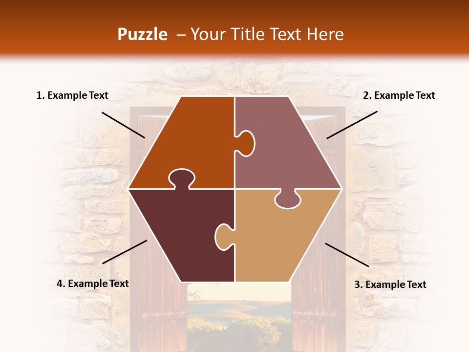 Fence Sky Travel PowerPoint Template