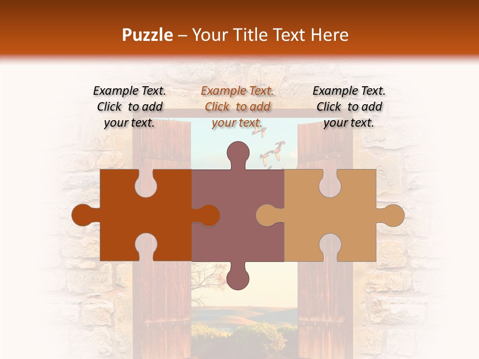 Fence Sky Travel PowerPoint Template