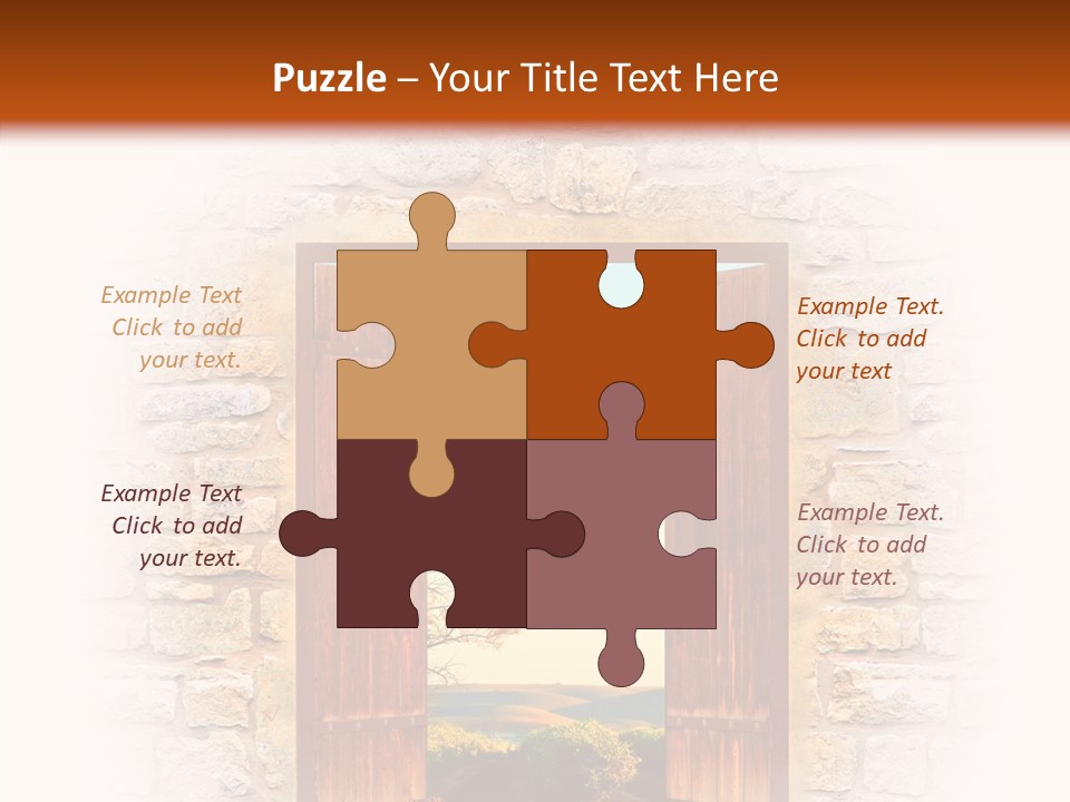 Fence Sky Travel PowerPoint Template